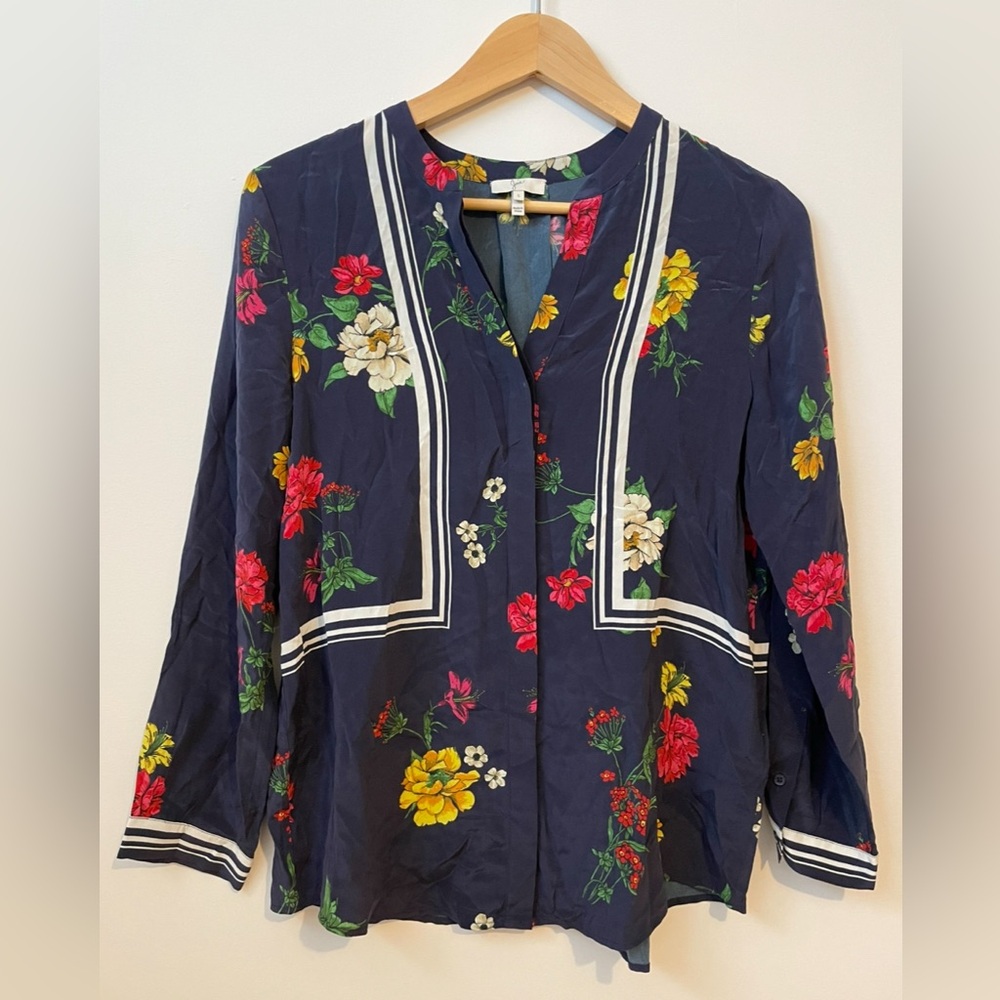 Joie Floral Navy Women's Blouse